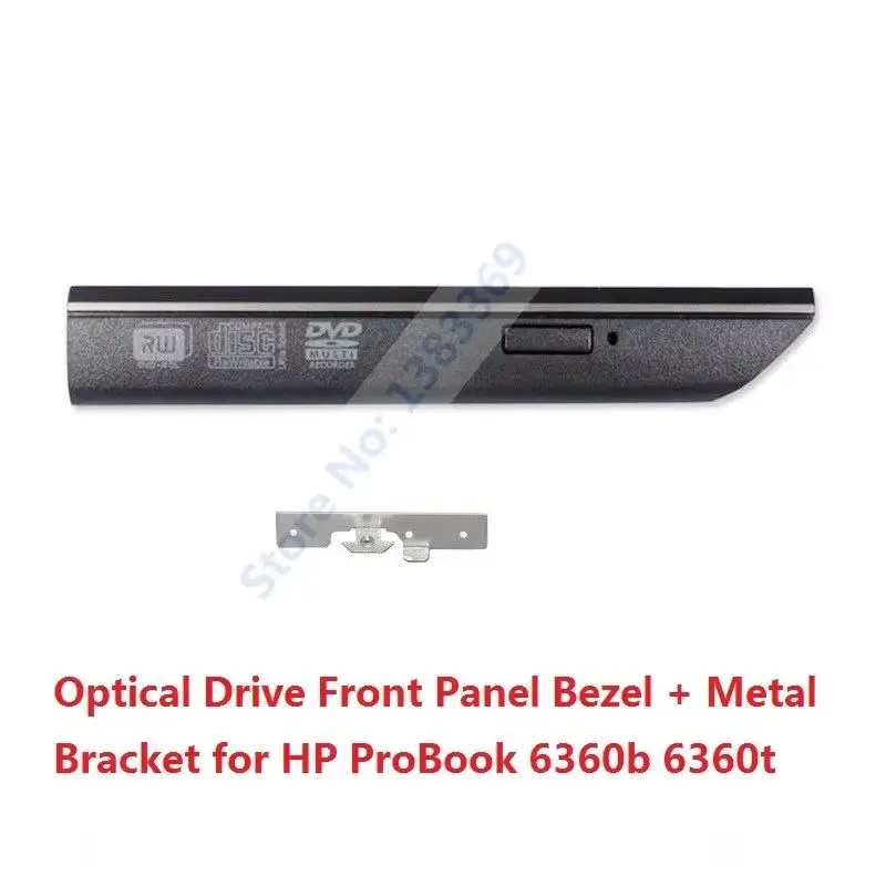 DVD ODD Optical Drive Bezel Front Panel Faceplate Cover Rear Tail Metal Mounting Bracket Hook for HP ProBook 6360b 6360t