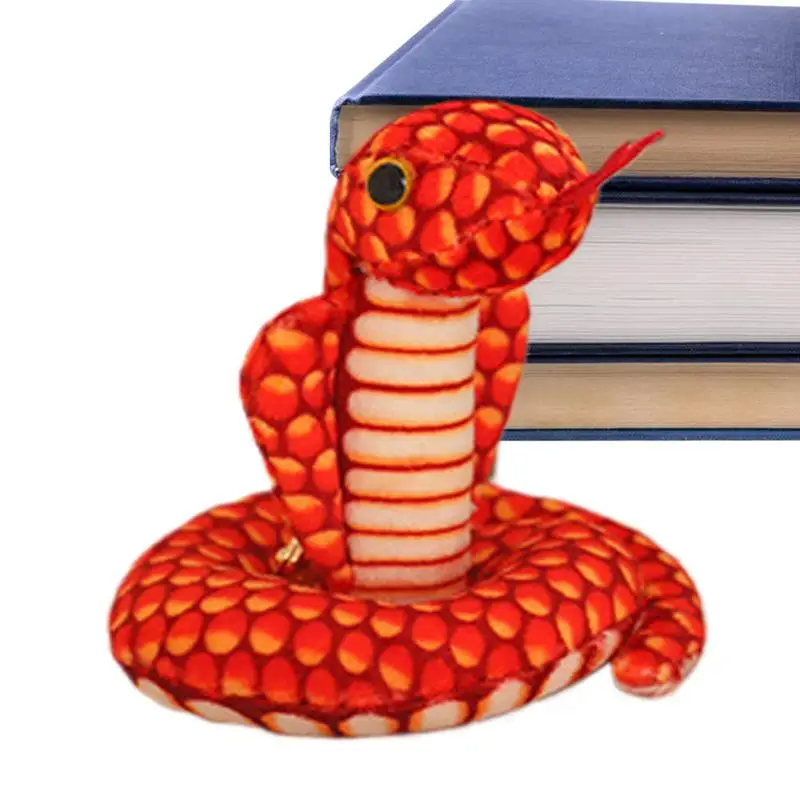 Niedlicher Schlangen-Schlüsselanhänger, 3,15 Zoll, schöner Schlangen-Schlüsselanhänger für Männer, simulierter Cobra-Klapperschlangen-Anhänger, lustiges Streich-Spielzeug für Kinder