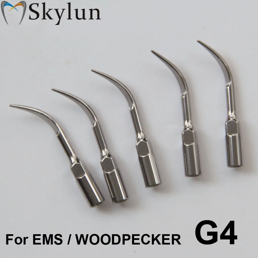 Oling 5PCS Dental Ultrasonic Scaler Tips G4 New Dental Scaler Supragingival Scaling tip fit EMS/WOODPECKER G4 us Sale