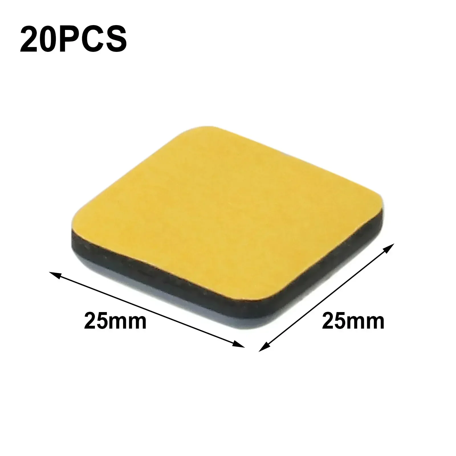 20pc Square PTFE Furniture Gliders Self Adhesive Sliders Floor Mover Pads Chair Sofa Mat Slider Pad Furniture Protectors Househ