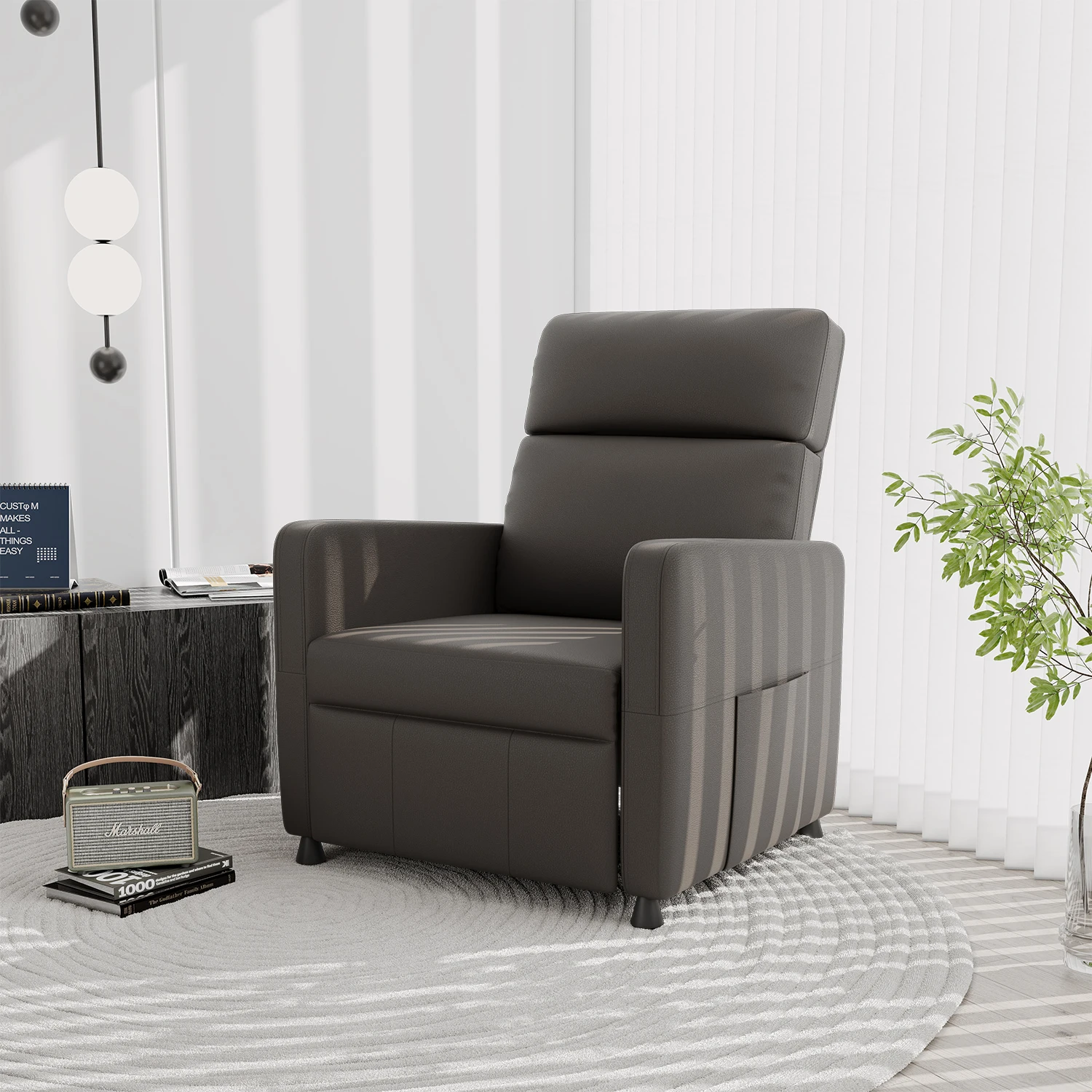 Sillón Relax Homall con ajuste eléctrico y función reclinable, sillón para TV, sillón individual, sillón de descanso, sillón para sala de estar