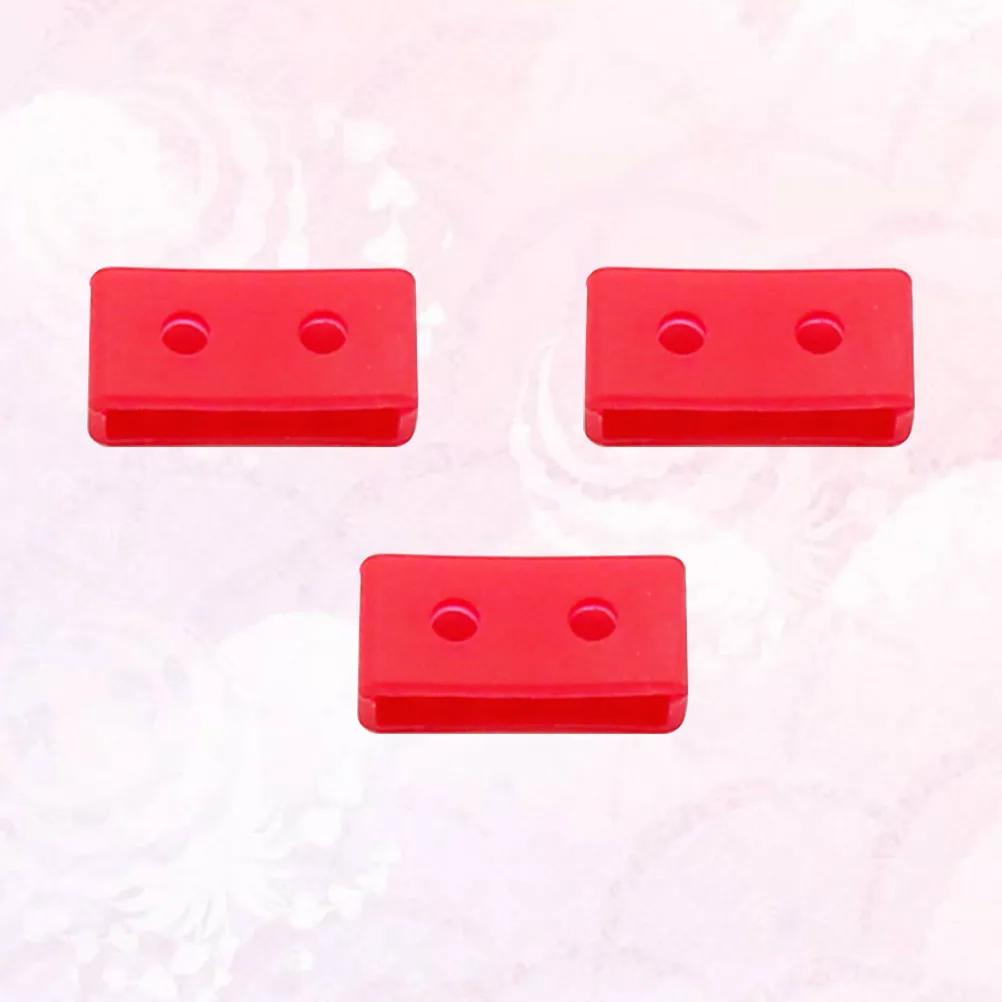 3Pcs Silicone Watch Band Loops Replacement Straps Retaining Rings for Wristwatch Bands Easy Elastic Secure Fit 20Mm Red view 6