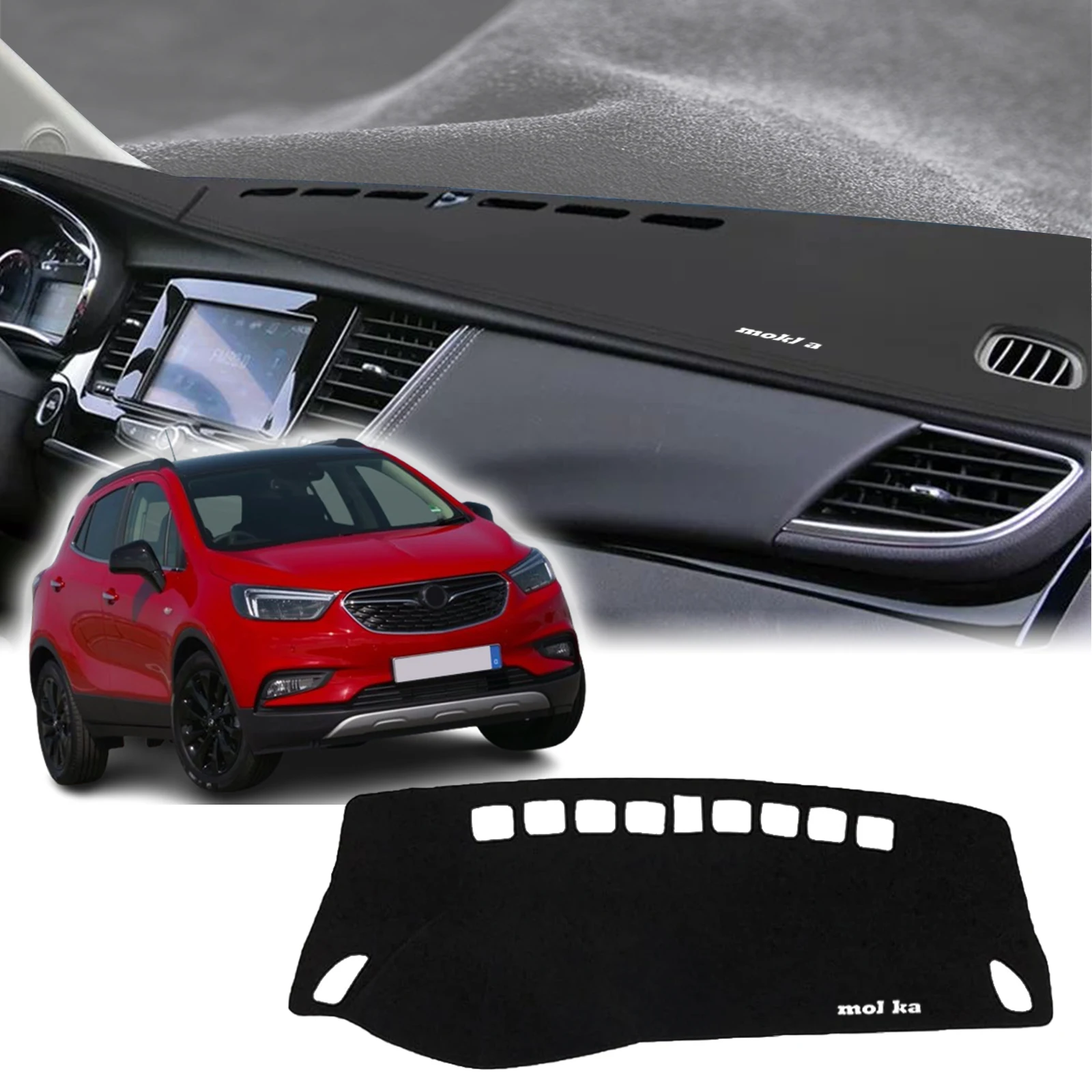 

fit for Opel Mokka Vauxhall Mokka X 2017-2019 Car Dashmat DashMat Sunshade Dashboard Cover Pad Protective Carpet Accessories