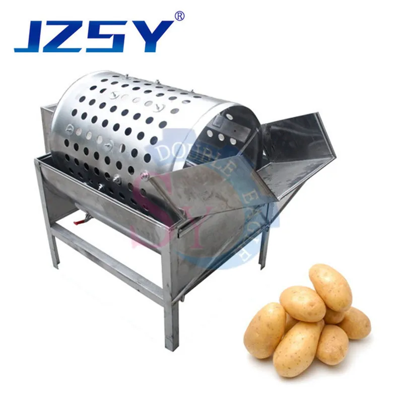 أسعار الجملة 50 كجم/وقت منزلي من الفولاذ المقاوم للصدأ طبل صغير نوع غسالة البطاطس الحلوة/معدات الطين التنظيف الفجل