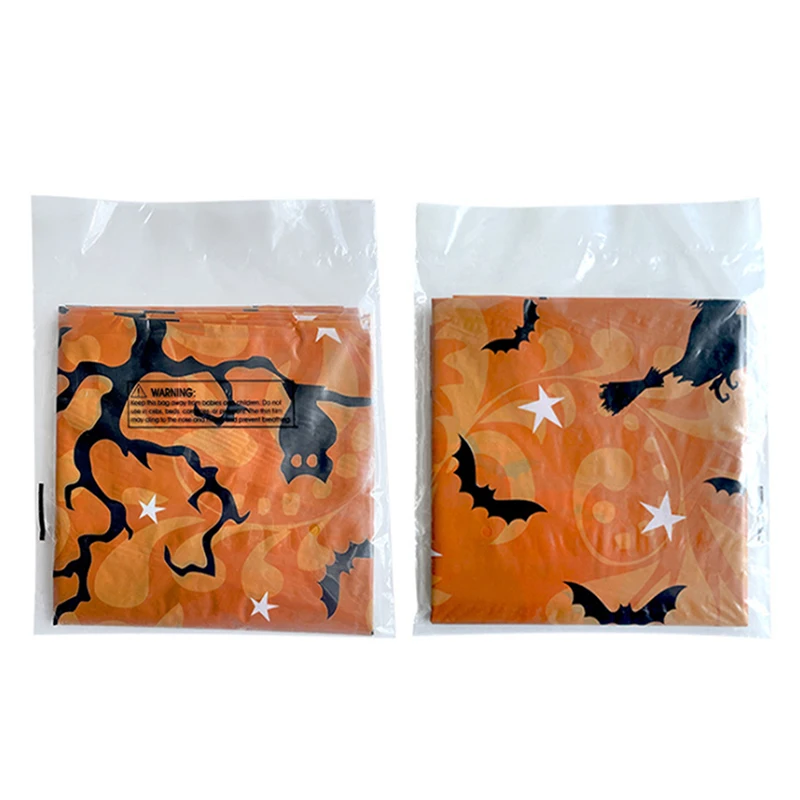 Halloween Decorations Disposable Plastic Halloween Tablecloth | Halloween Party Decorations Supplies for Table Backdrop Banner