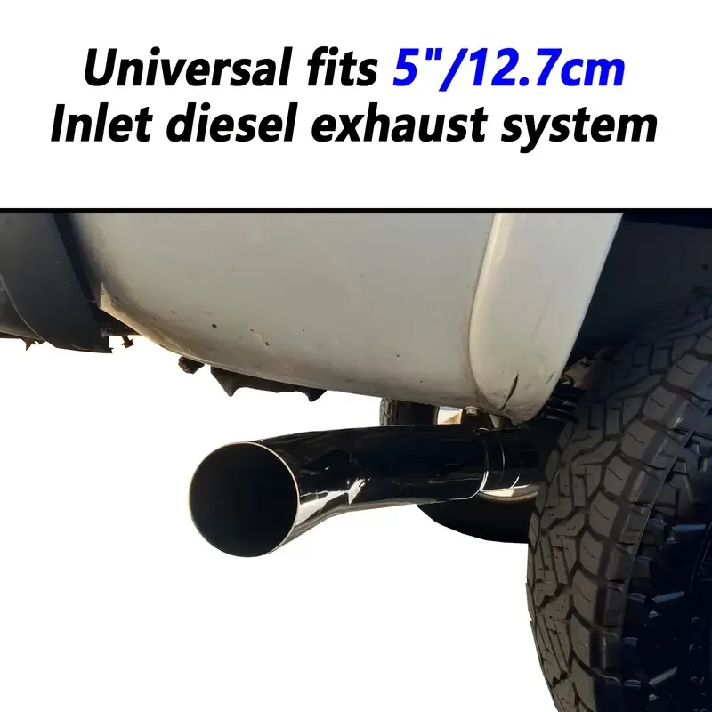 

Наконечник локтя выхлопной системы дизельного топлива, Наконечник выхлопной трубы с боковым выходом, Хромированный наконечник выхлопной системы (впуск 4 дюйма/выход 6 дюймов)