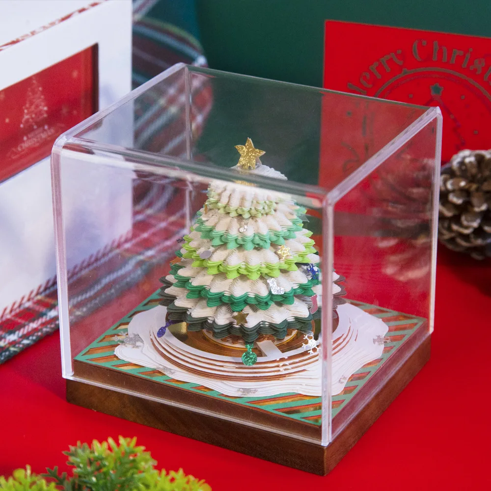 Christmas Tree 3D Three-dimensional Sticky Notes, Creative Panoramic Decorations, Business Gifts, and Sticky Notes