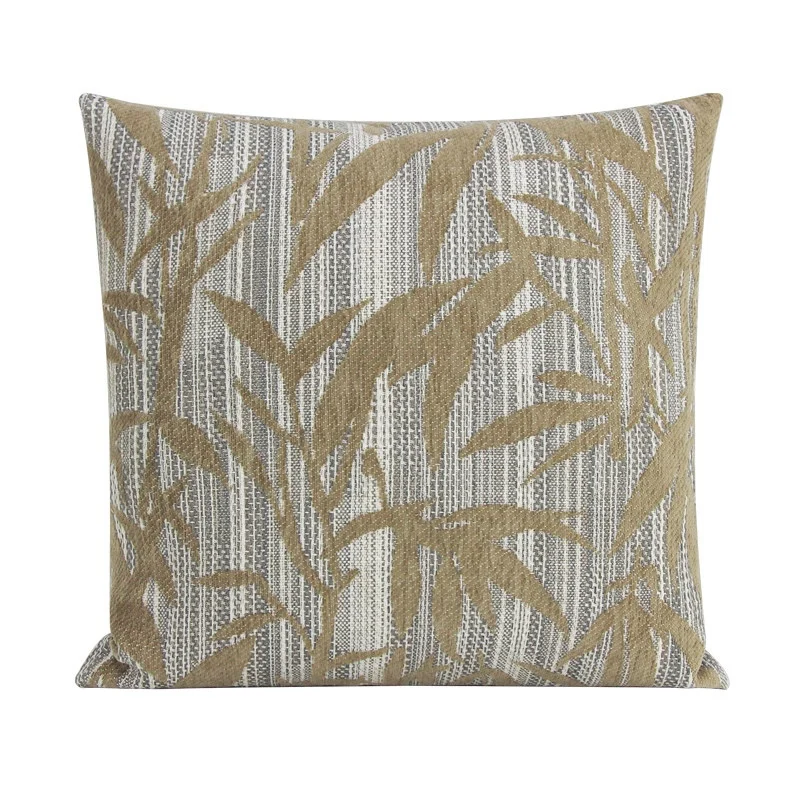 Bamboo Jacquard Pillow Art Chinese Cushion Case Green Yellow Luxury Decorative Pillow Cover For Sofa Chair Home Decorations