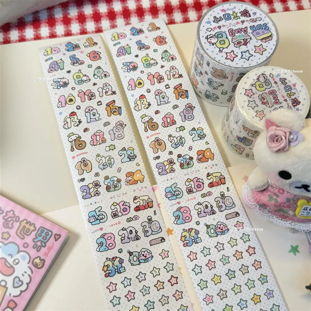 Zhizhi لا تأكل ملصق الدفع اليومي لفة بطاقة المجلات قطع شريط الفيلم الديكور