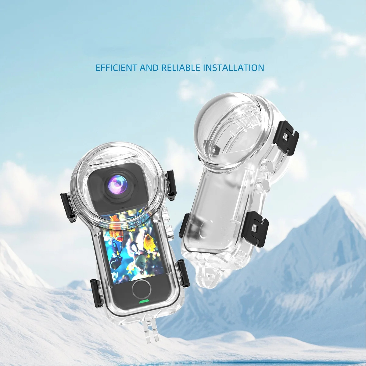 

50M Waterproof Housing for Insta360 X4 AIR Camera, Durable Protection for Your Water-Active Devices
