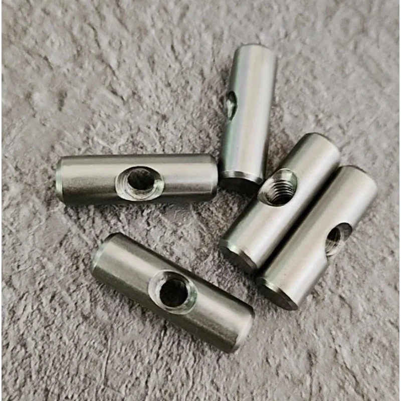 304 Stainless Steel Cylindrical Barrel Insert Nut M4 M5 M6 Metric Thread Hammer In Embedded Nut Woodworking Furniture Dowel Fitt