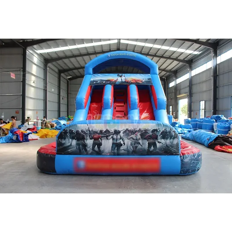 Commercial Playground Inflatable WaterSlide New Design Inflatable Slides Inflatable Water Slide With Pool for Party Rentals