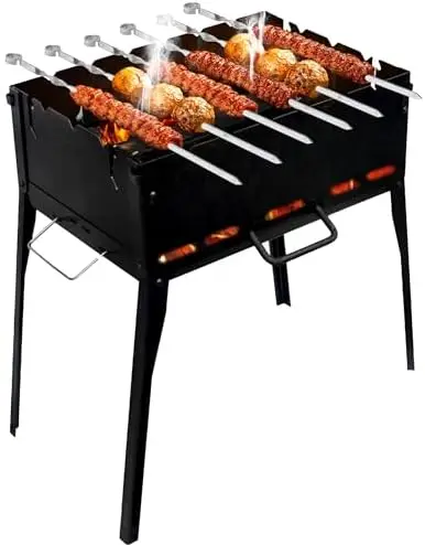 Ckg Portable Charcoal Grill – Heavy Duty Folding Bbq For Ca…