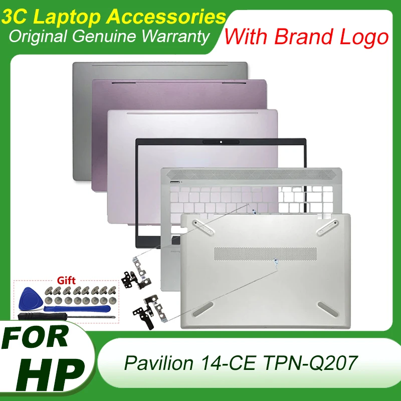 Cadre de lunette avant pour HP Pavilion CE, couverture arrière d'écran TPN-Q207, repose-poignets, boîtier astronomique, charnière supérieure, coque inférieure, remplacement