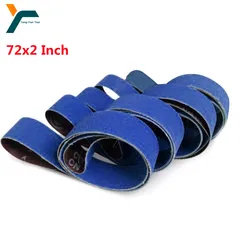 Bande Abrasive grain 40 – 120, 180x5cm, 72x2 pouces, 4 pièces, ponceuse, ponceuse, métal, bois, outil de polissage