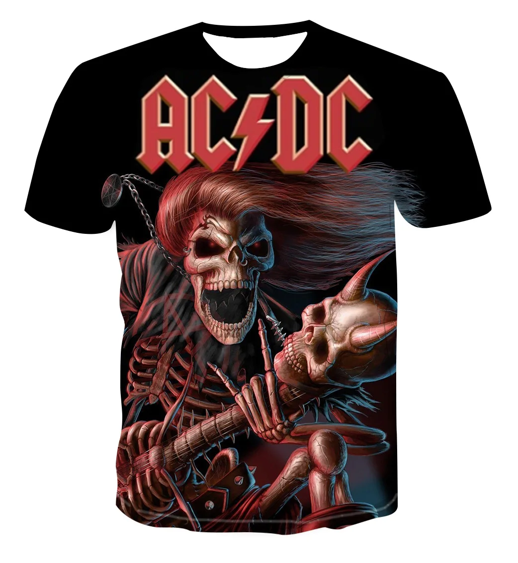 2024 Fashion Pop Music Fan 3d Men Metal Rock Band Print T-shirt Casual Ladies and Men Hip Hop O Neck Sport Plus Size Tops