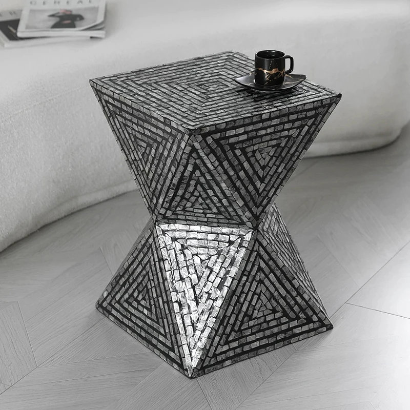k*-Nordic Furniture,Creative Shell Tea Table,Living Room Decoration Art Coffee Table,Modern Home Storage Desk,