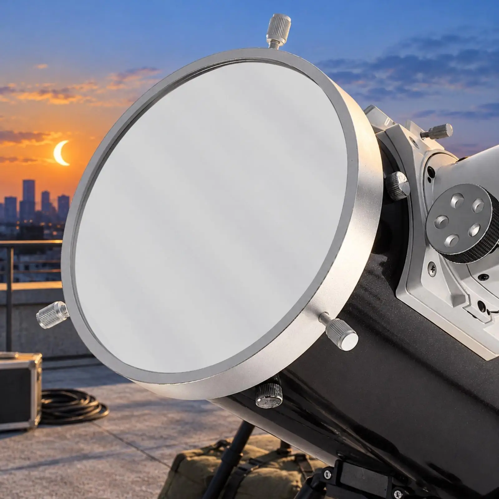 Telescope Solar Filter Adjustable for Amateur Astronomers, Daytime Astronomy