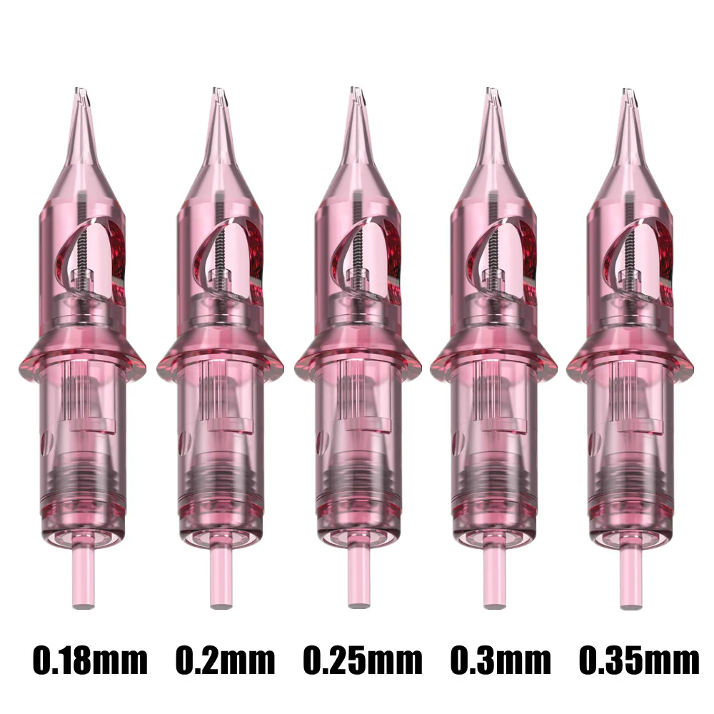 

Individually Packaged 5pcs Pink Cartuchos Para Tatuar Tattoo Cartridge Needle Sterile RL RS RM for Rotary Tattoo Machine