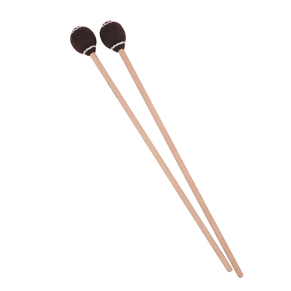 

2pcs Maple Drumsticks Marimba Hammers Premium Hardwood Mallets For Percussion Practice Lightweight Durable Instrument