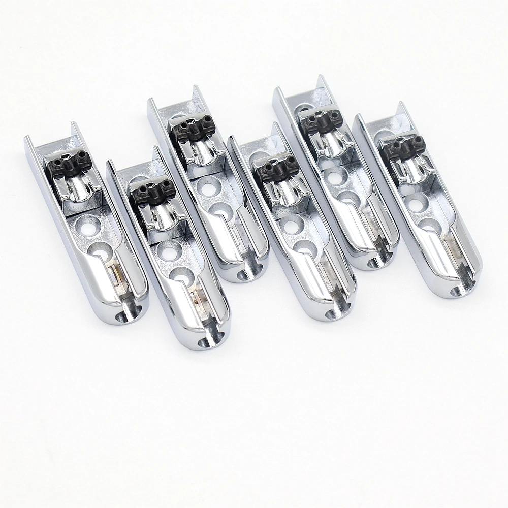 Bass 6 String Guitar Single Individual Bridge Saddles Tailpiece 3 Hole with Screw for Bass Guitar Accessories