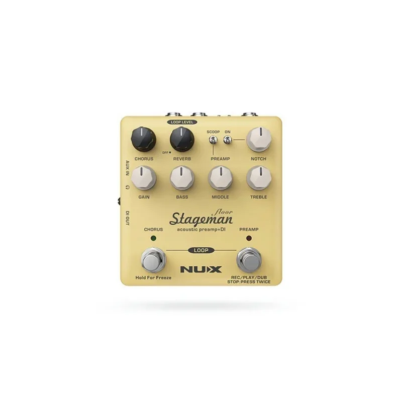 Pedal NUX-Stageman Floor NAP-5, efeitos de guitarra elétrica, efeitos digitais, função Looper, altamente sensível, EQ, som natural