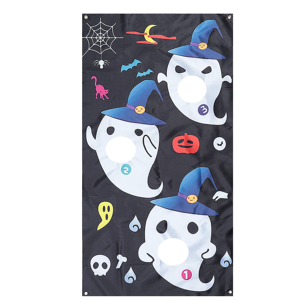 Outdoor Flag Halloween Bean Bag Game Circus Banner The Sandbag Trick Treat Toss Games