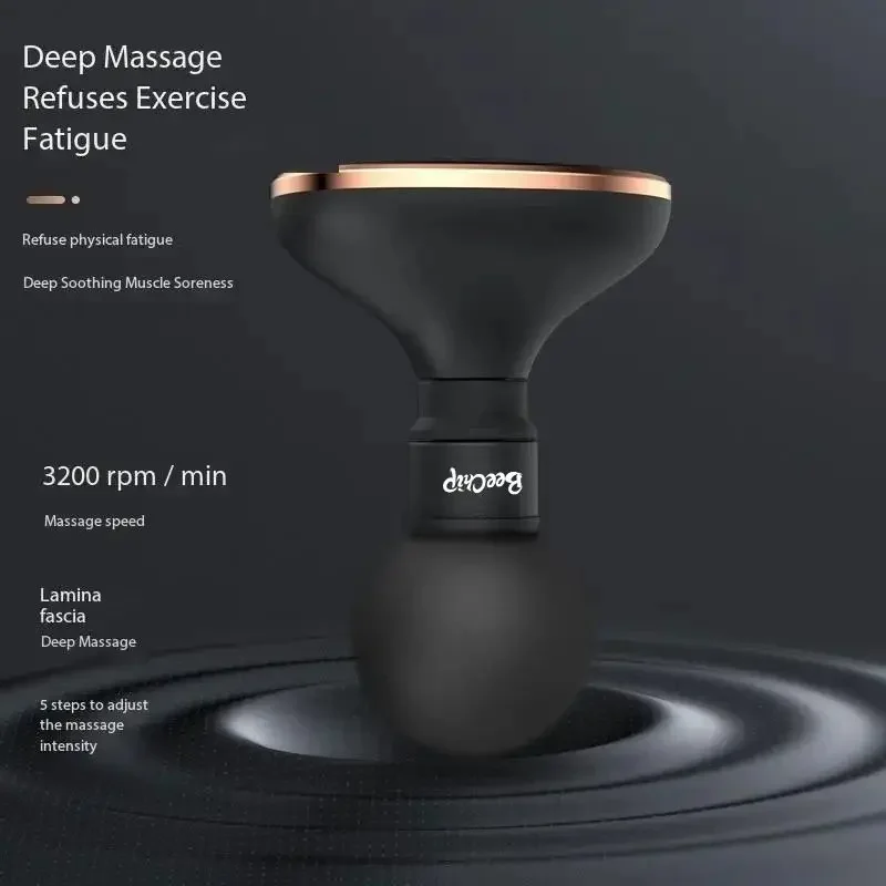 مسدس رباط اهتزازي صغير ، مدلك عضلات صامت محمول ، اهتزاز عالي التردد ، قطع أثرية استرخاء آلية