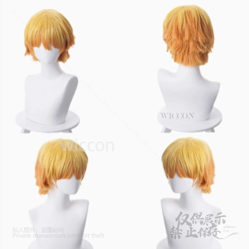Disfraz de Cosplay Kimetsu no Yaiba【Miss Sakura】Kamado Nezuko Tanjirou Zenitsu peluca pelucas de pelo sintético resistentes al calor Halloween