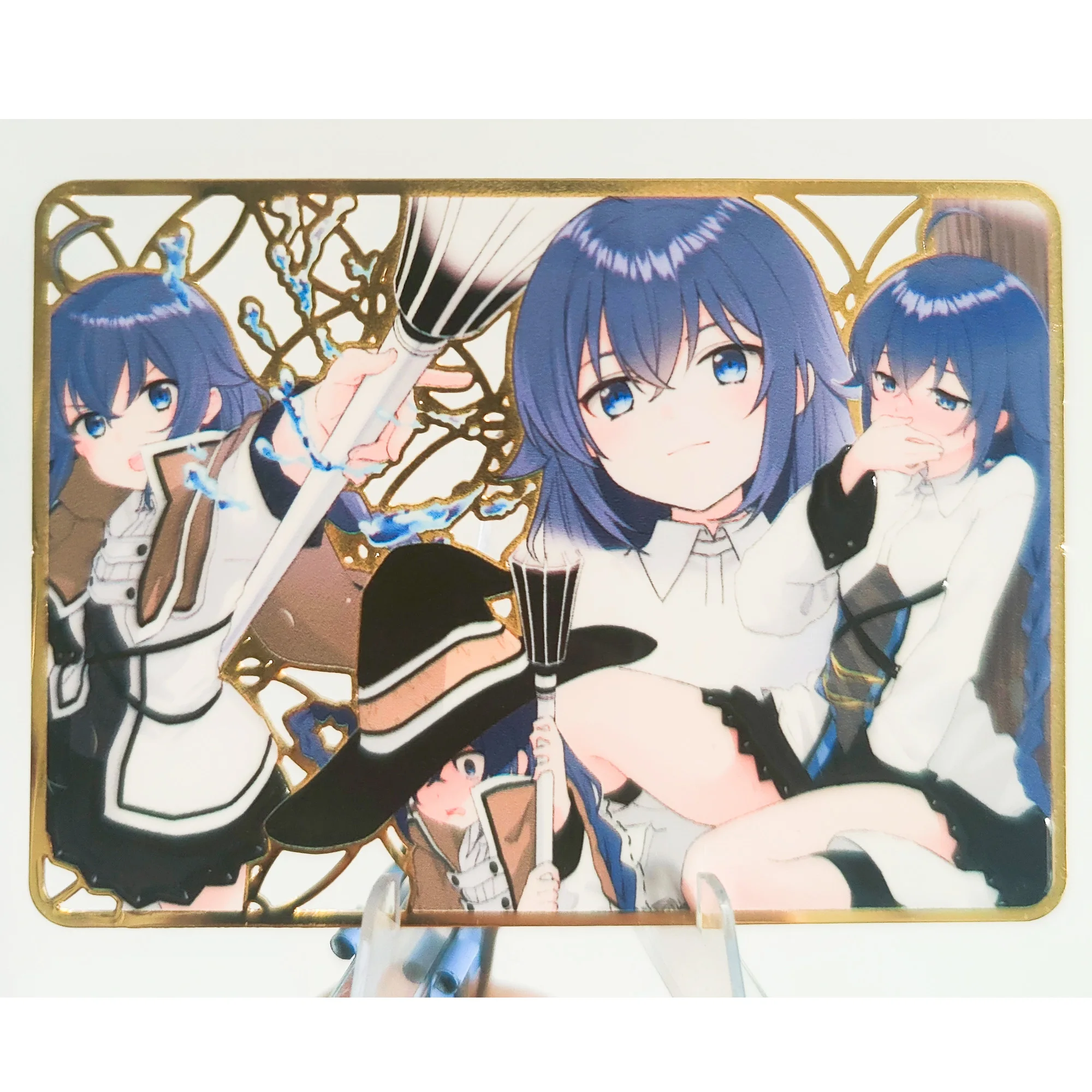 63X88mm DIY 수제 여신 스토리 로키스 메탈 컬렉션 카드 로키스 속이 빈 메탈 카드 팬 메탈 북마크 애니메이션 카드 선물 장난감