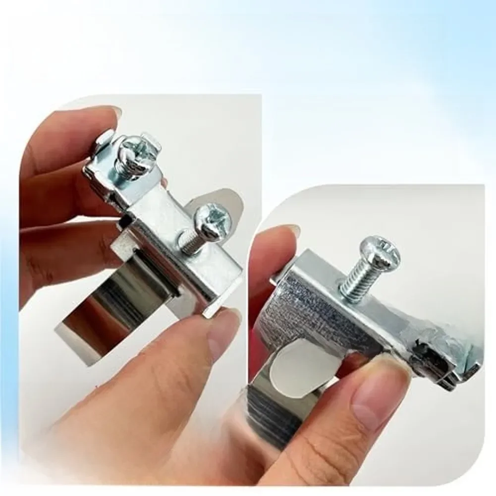 2pcs Grounding Clips For 8-52mm Pipes Stainless Steel For Cable Fixing Clips For Thunder Protection Systems And Grounding Strips