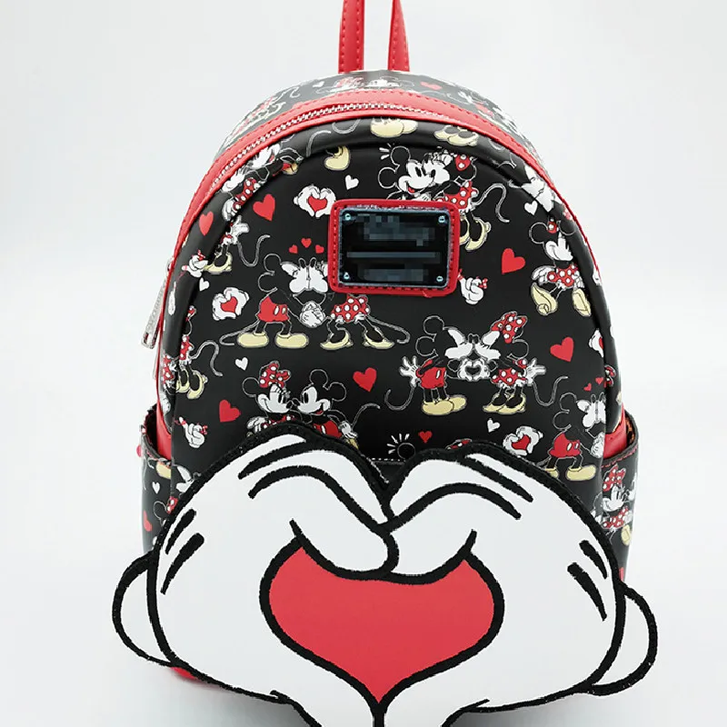 

Disney Kawaii Anime Love Mickey Mouse Minnie Mini Backpack Portable Children's Schoolbag Leisure Cartoon Girls Birthday Gifts