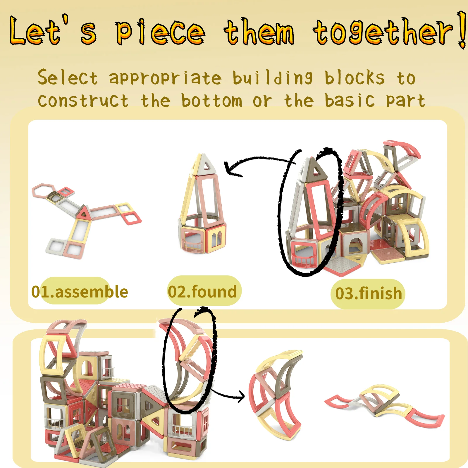 133 قطعة من مكعبات البناء المغناطيسية مناسبة لهدايا التعلم الإبداعية الأساسية للأطفال