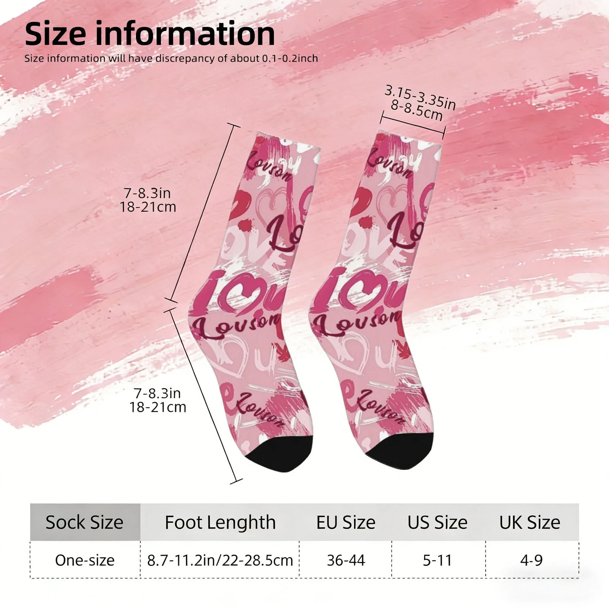 جوارب نصية مخصصة للجنسين جوارب مخصصة نمط شخصي الجوارب نص مضحك الجوارب المخصصة كالهدايا #2