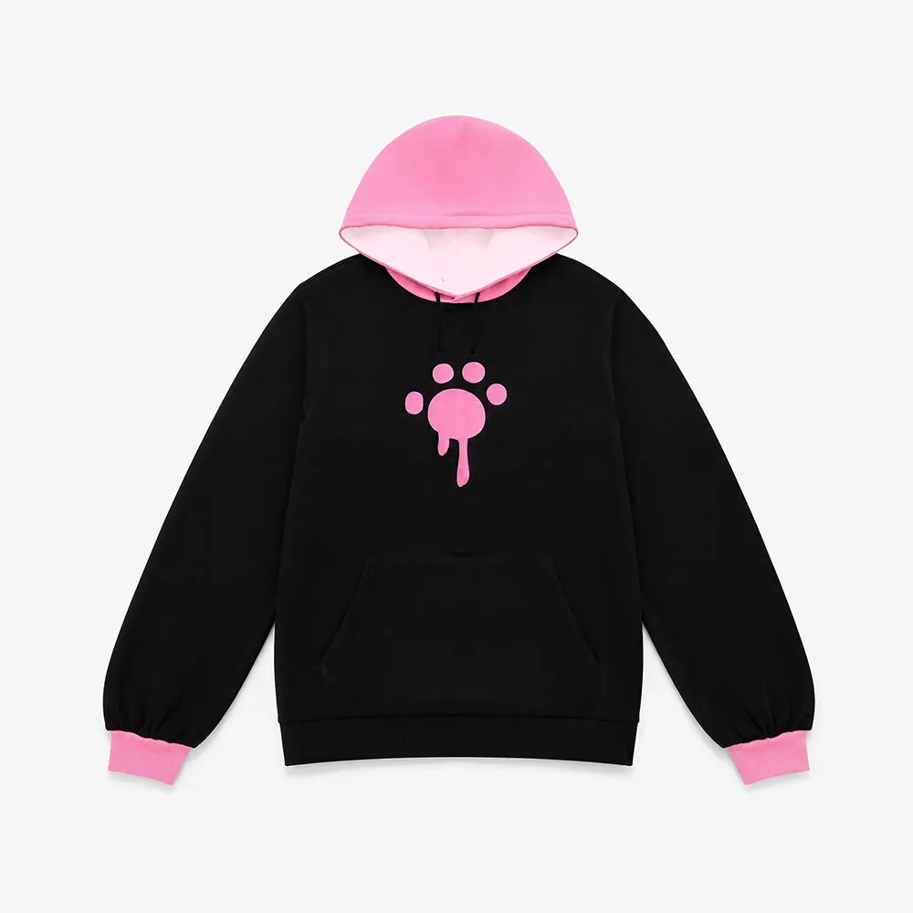 EMBERLYNN HOODIE BLACK/PINK Helluva Boss Cosplay Costum Hoodies Men Women Clothing Long Sleeve Graphic Print Merch Sweatshirts