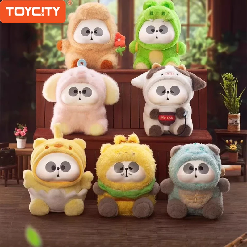 

Toycity“MR.PA, PAPA Animal Co.Ltd”original Cartoon Blind Box Toys Plush Doll Cute Panda Stuffed Toy Mystery Box Children Gifts