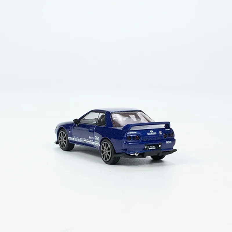 MINIGT 1:64 Model Car Skyline GT-R VR32 Alloy Die-Cast #589 RHD Metallic Blue