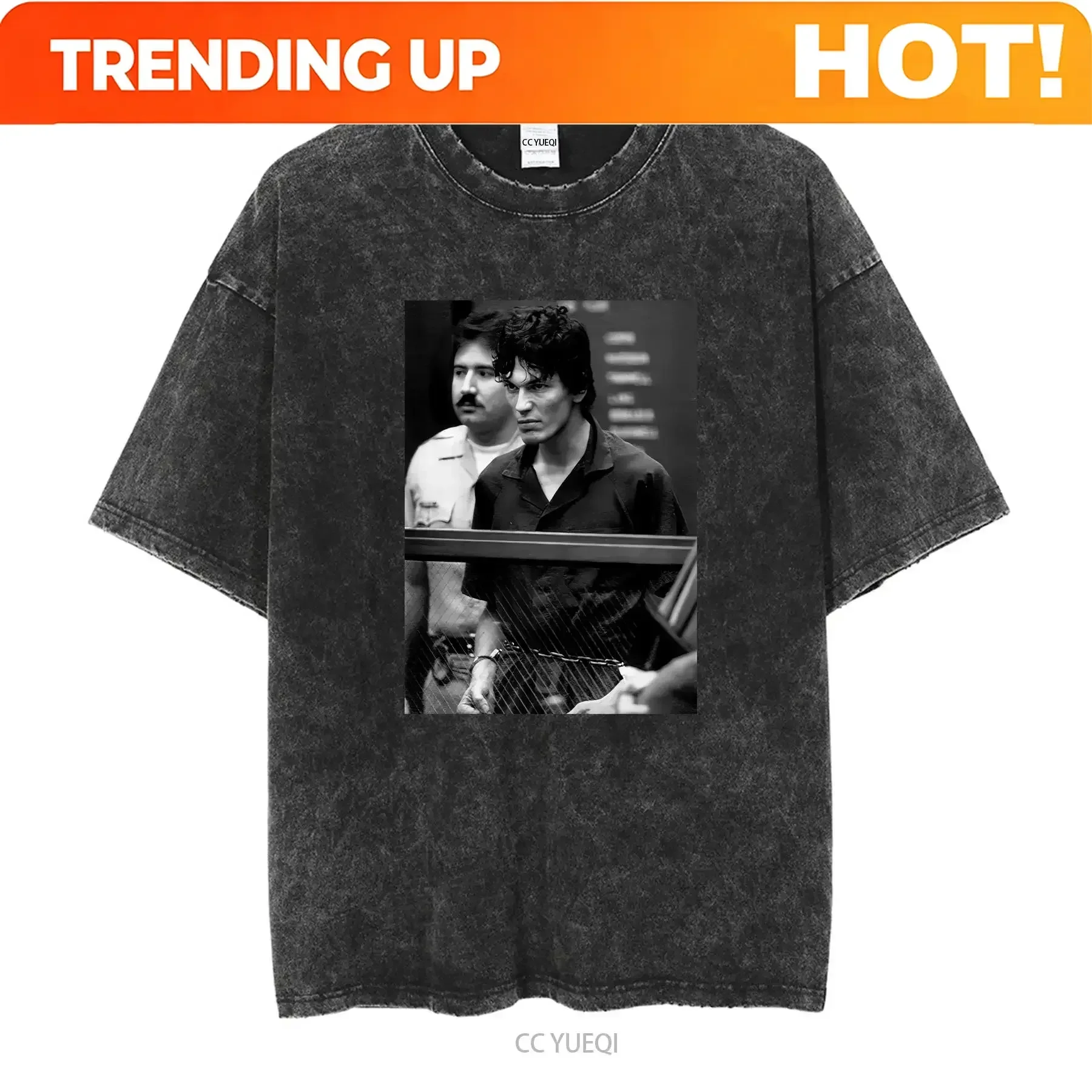 Customization Shirt Richard Ramirez CourT T Shirt MatsuMake Long Or Short Sleeves Vintage Washed Versatile Fashion Homme Breatha