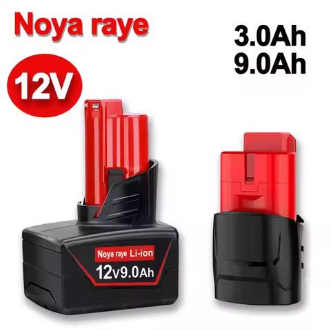 12V Battery Replacement for Milwaukee M12 Battery 3.0/9.0Ah XC 48-11-2412 48-11-2440 Compatible with M12 Fuel MLW2553-20 2462-20