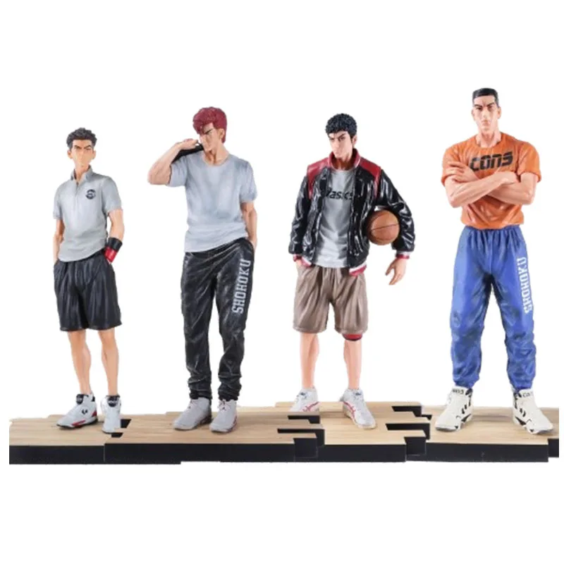 Anime Slam Dunk Action Figure Mitsui Hisashi Sakuragi Hanamichi Rukawa Kaede Figuras Toys 27-32cm Manga Figurine PVC Model Gift