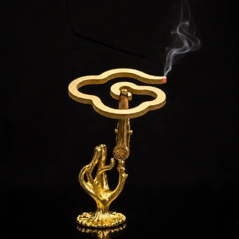 1/4Pcs Incense Stick Holder Mini Lotus Fragrance Clip Incense Burner Cones Censer Teahouse Sandalwood Coil Base Home Decor