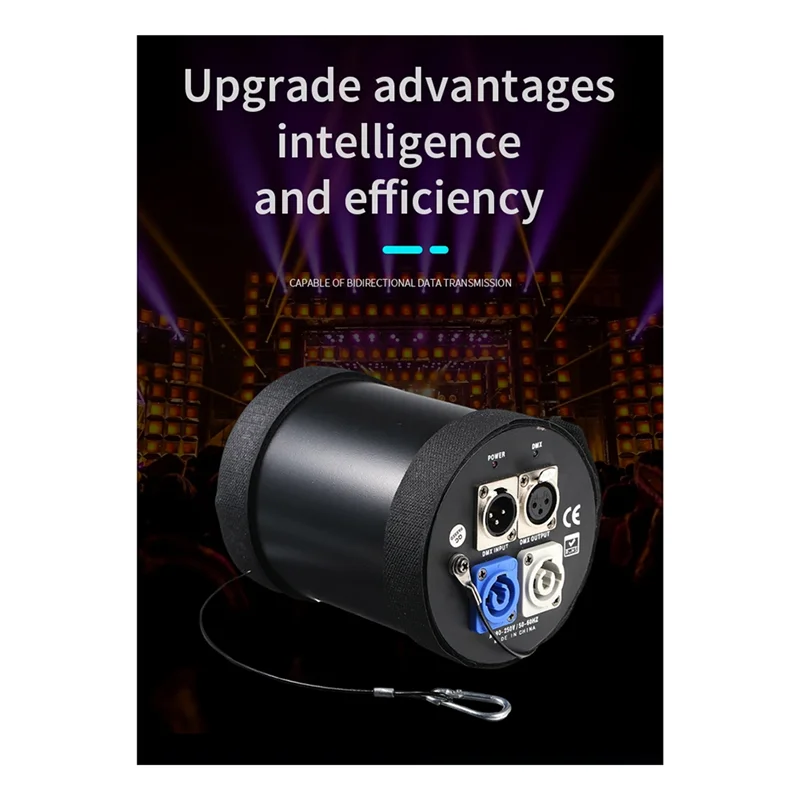 

BNVN-6 Channel Signal Output Splitter DMX512 3-Pin Standard Signal Amplifier DJ Disco Stage Lighting Control