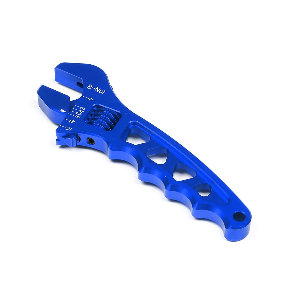 

Adjustable Lightweight Aluminum AN3-AN12 Wrench Hose Fitting Tool Spanner (Blue)