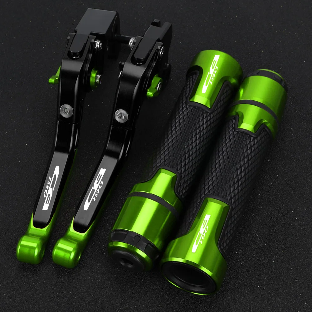 For HONDA CB190 CB 190 CB-190 Motorcycle Adjustable Brake Clutch Levers Handlebar Grips Ends Motor Accessries Parts 2023 2024