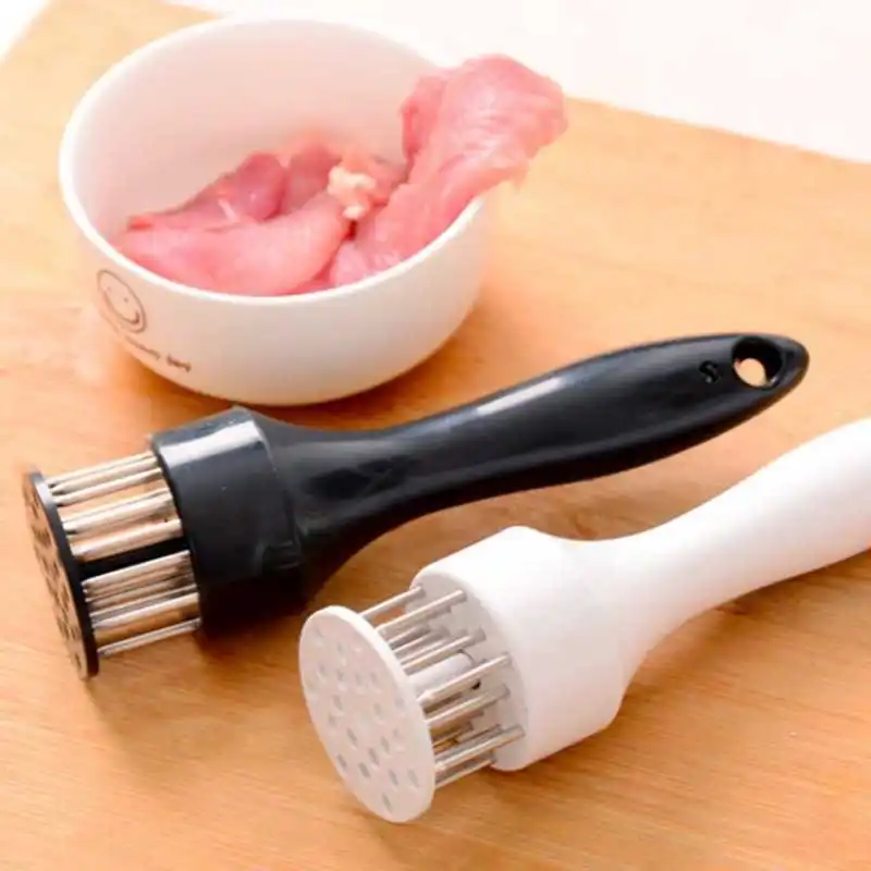Hot Sale Profession Meat Grinder Steak Tendon Tenderizer Needle Portable Stainless Steel Meat Hammer Needle Kitchen Cooking Tool