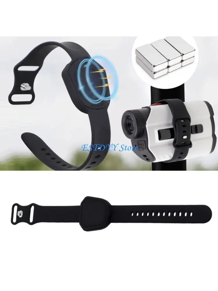 G6DE Durability Silicones Rangefinder Strap Adjustable Design 12 Hole Fit 6.2 to 9 Inches for Golf Use Secure