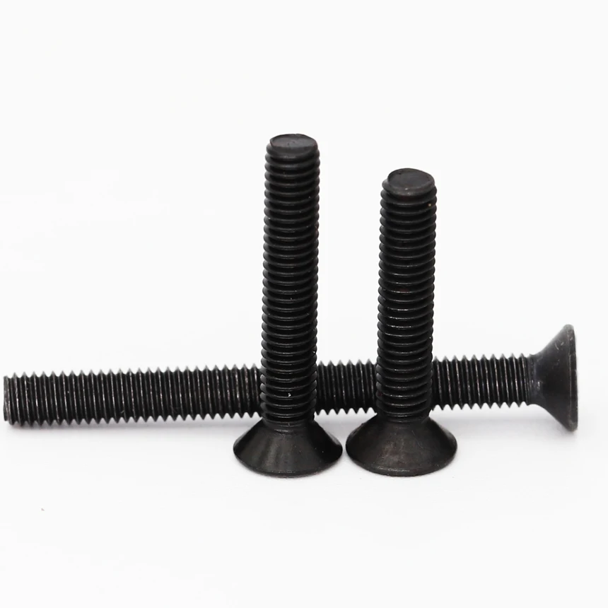 M4 M5 M6 M8 M10 5/6/8/10-100 مللي متر أسود 10.9 الصف الصلب DIN7991 عرافة مسدس المقبس شقة CSK غاطسة ألين مفتاح مسمار لولبي الرأس