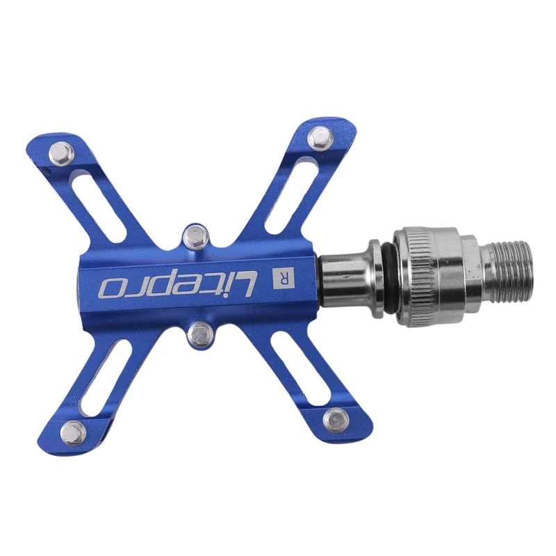 Litepro Quick Release Bicycle Pedals For Brompton Folding Bike Pedals Bearings Lightweight Pedals Blue