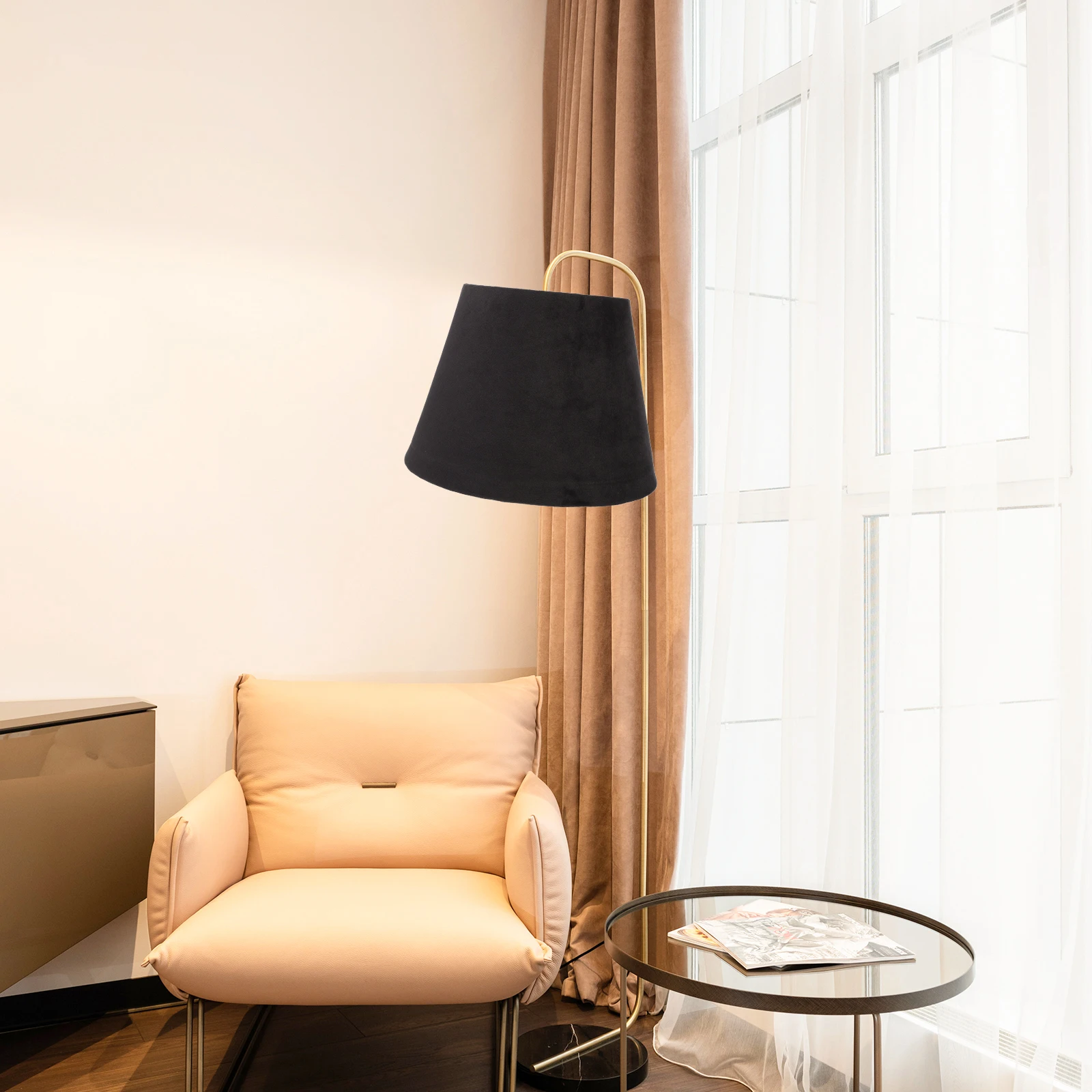

High Quality Cloth Lampshade for Table Desk Home Fabric Simple Bedroom Light Accessory Durable Practical Wide Application