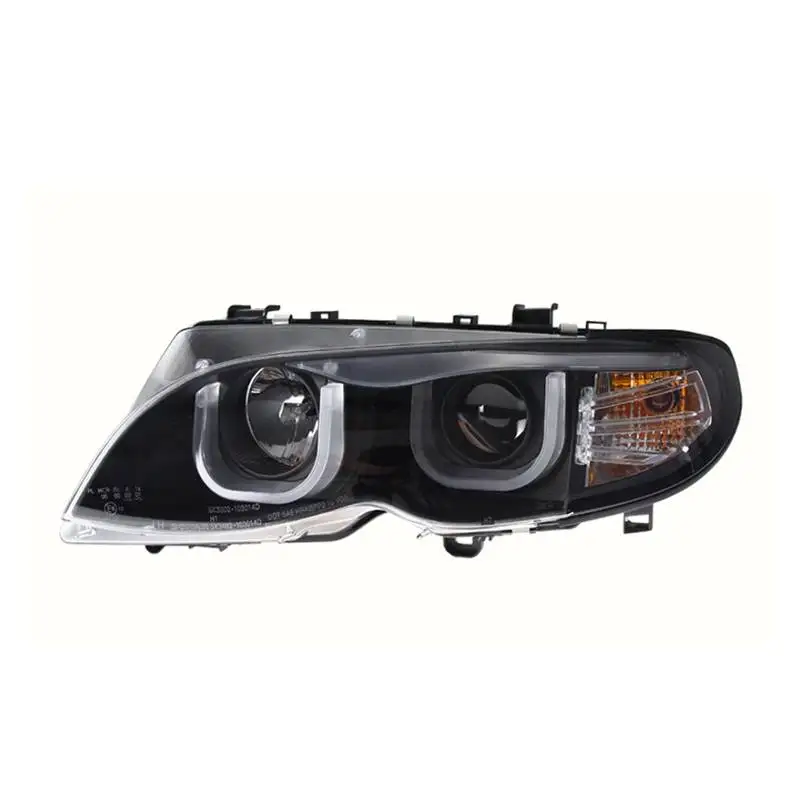 Car Accessories For Bmw E46 318 320 325 330 Headlights 2001 2002-2004 LED Headlight DRL Bi Xenon Lens High Low Beam Parking HID